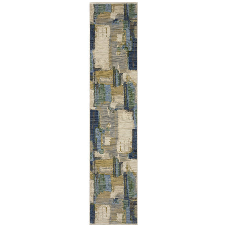 Oriental Weavers Sphinx SOLERI SOL05 Blue Abstract Rugs