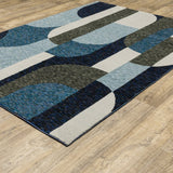 Oriental Weavers Sphinx Strada Str03 Blue/ Grey Rugs.