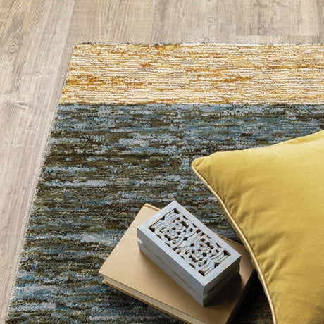 Oriental Weavers Sphinx Strada Str09 Gold/ Blue Rugs.