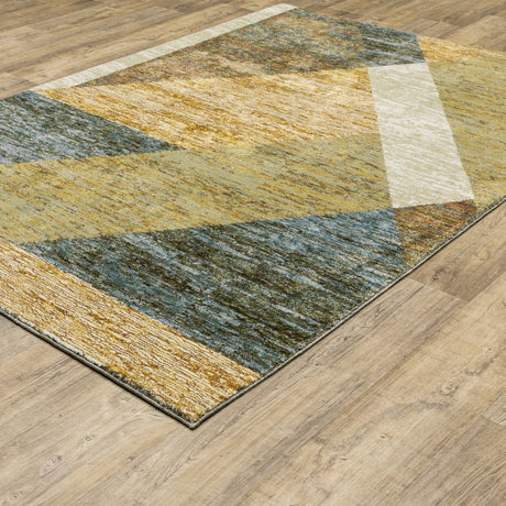 Oriental Weavers Sphinx Strada Str09 Gold/ Blue Rugs.