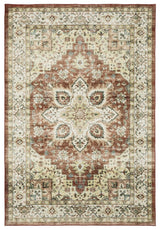 Oriental Weavers Sphinx Sumter Sum01 Red/ Ivory Rug.