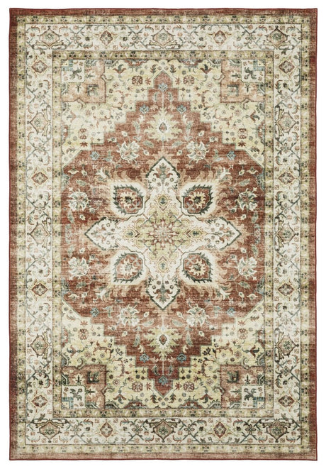 Oriental Weavers Sphinx Sumter Sum01 Red/ Ivory Rug.