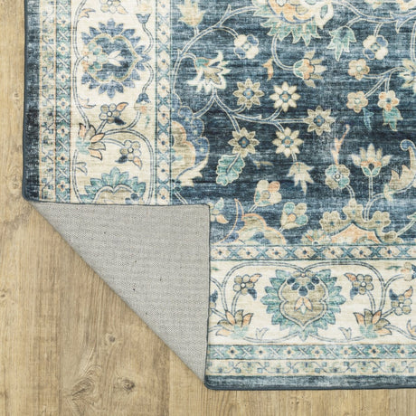 Oriental Weavers Sphinx Sumter Sum02 Blue/ Ivory Rug.