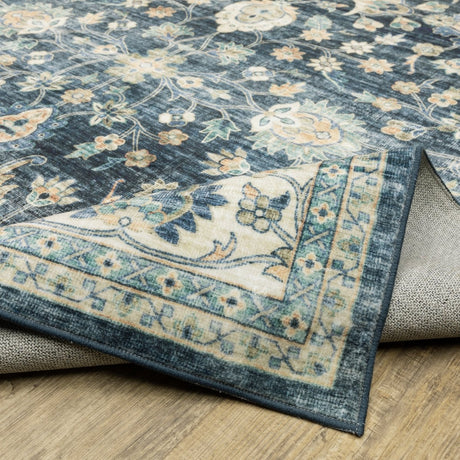 Oriental Weavers Sphinx Sumter Sum02 Blue/ Ivory Rug.