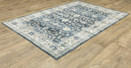 Oriental Weavers Sphinx Sumter Sum02 Blue/ Ivory Rug.