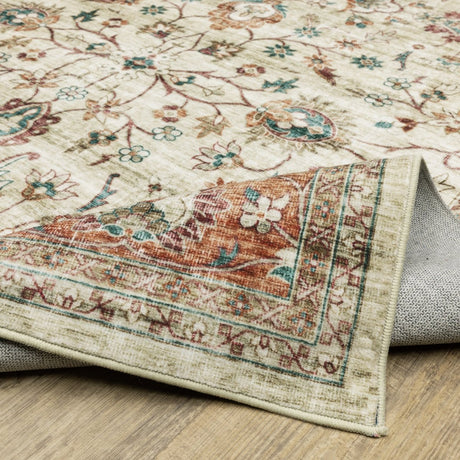 Oriental Weavers Sphinx Sumter Sum03 Ivory/ Rust Rug.