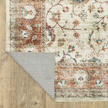 Oriental Weavers Sphinx Sumter Sum03 Ivory/ Rust Rug.