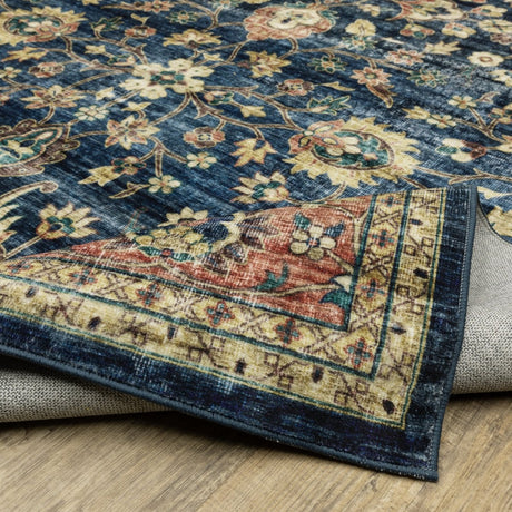 Oriental Weavers Sphinx Sumter Sum04 Blue/ Rust Rug.