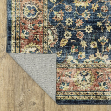 Oriental Weavers Sphinx Sumter Sum04 Blue/ Rust Rug.