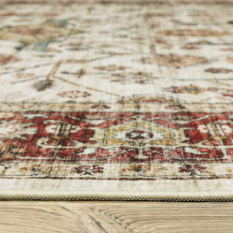 Oriental Weavers Sphinx Sumter Sum05 Ivory/ Red Rug.