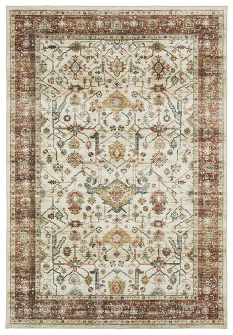 Oriental Weavers Sphinx Sumter Sum05 Ivory/ Red Rug.