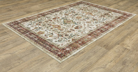 Oriental Weavers Sphinx Sumter Sum05 Ivory/ Red Rug.