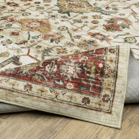 Oriental Weavers Sphinx Sumter Sum05 Ivory/ Red Rug.