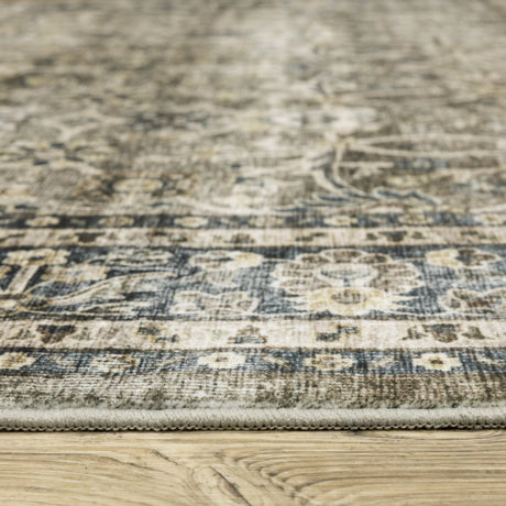 Oriental Weavers Sphinx Sumter Sum06 Grey/ Blue Rug.