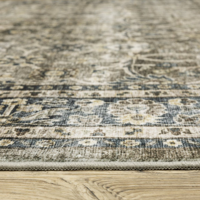 Oriental Weavers Sphinx Sumter Sum06 Grey/ Blue Rug.