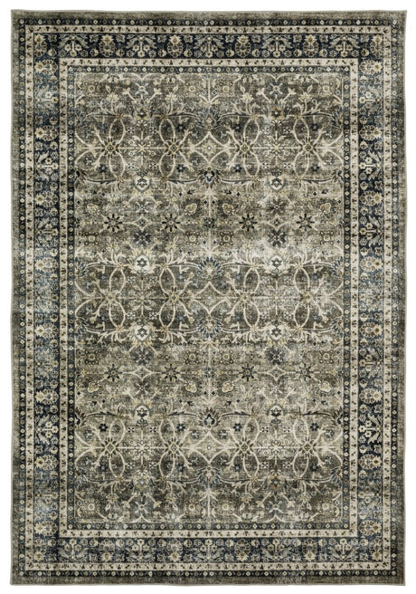 Oriental Weavers Sphinx Sumter Sum06 Grey/ Blue Rug.