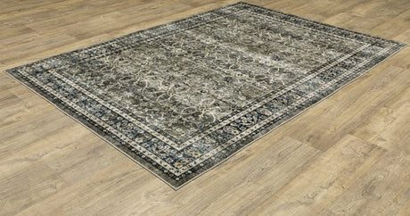 Oriental Weavers Sphinx Sumter Sum06 Grey/ Blue Rug.