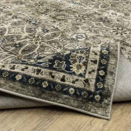 Oriental Weavers Sphinx Sumter Sum06 Grey/ Blue Rug.