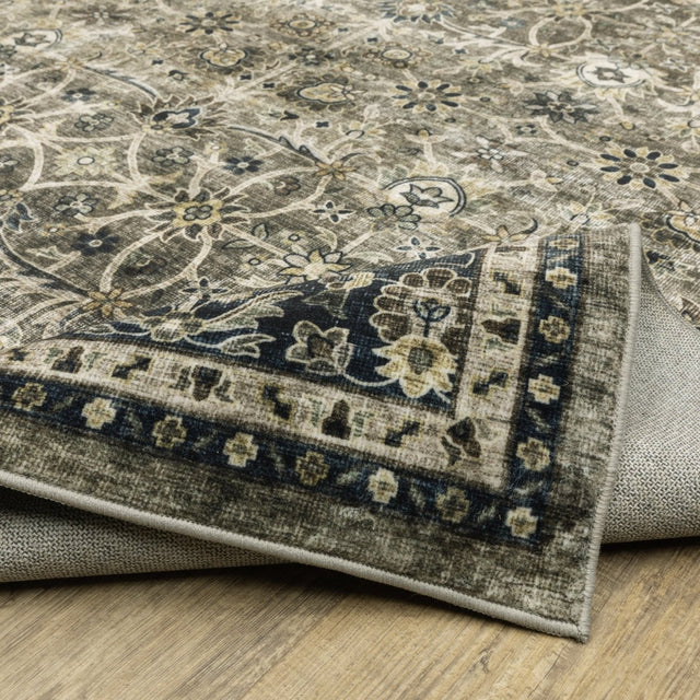 Oriental Weavers Sphinx Sumter Sum06 Grey/ Blue Rug.