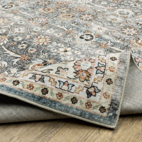 Oriental Weavers Sphinx Sumter Sum07 Grey/ Ivory Rug.