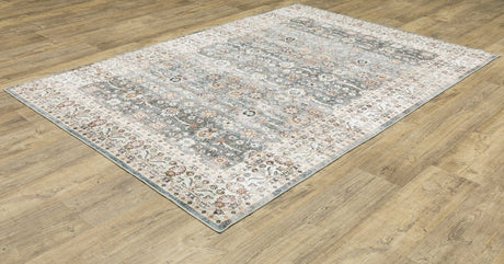 Oriental Weavers Sphinx Sumter Sum07 Grey/ Ivory Rug.