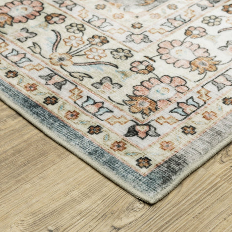 Oriental Weavers Sphinx Sumter Sum07 Grey/ Ivory Rug.