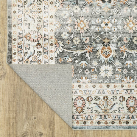 Oriental Weavers Sphinx Sumter Sum07 Grey/ Ivory Rug.