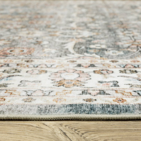 Oriental Weavers Sphinx Sumter Sum07 Grey/ Ivory Rug.