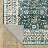 Oriental Weavers Sphinx Sumter Sum08 Teal/ Ivory Rug.