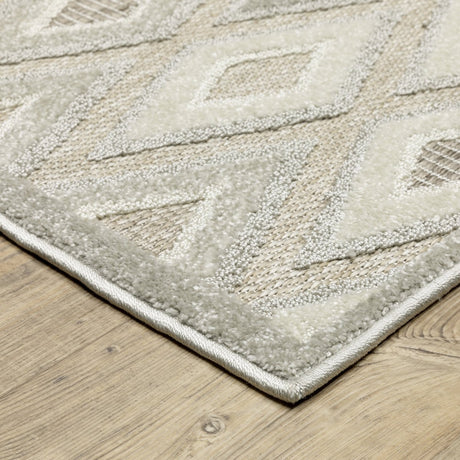 Oriental Weavers Sphinx Tangier Tan02 Beige/ Grey Rug.