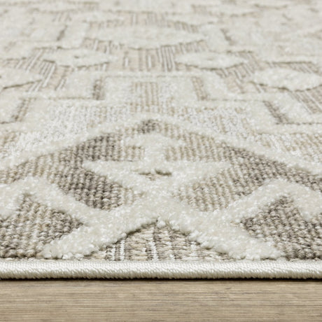 Oriental Weavers Sphinx Tangier Tan03 Beige/ Brown Rug.