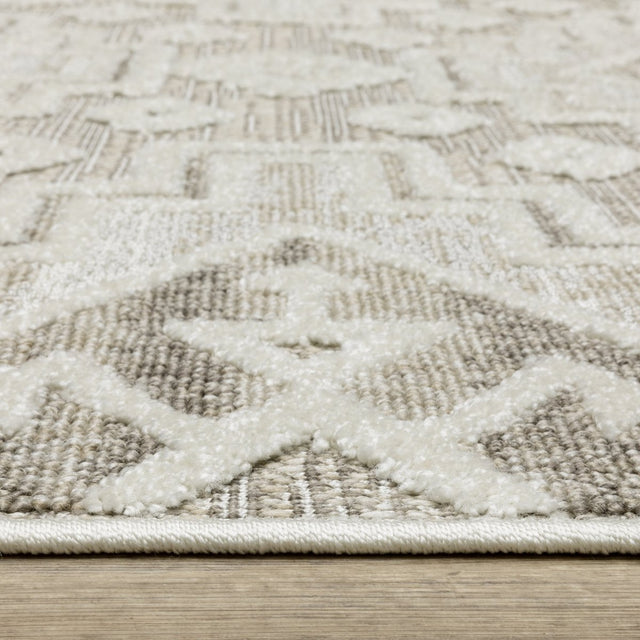 Oriental Weavers Sphinx Tangier Tan03 Beige/ Brown Rug.