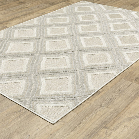 Oriental Weavers Sphinx Tangier Tan04 Grey/ Beige Rug.