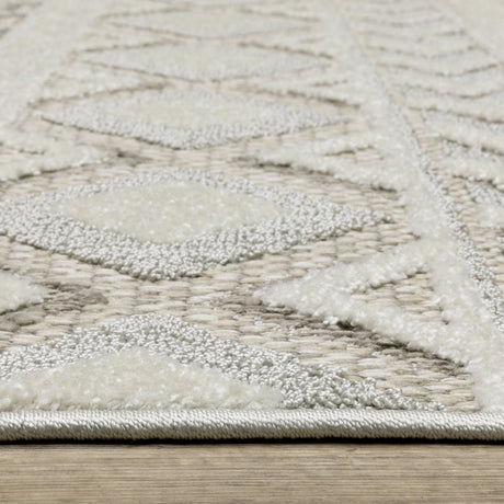 Oriental Weavers Sphinx Tangier Tan06 Grey/ Beige Rug.