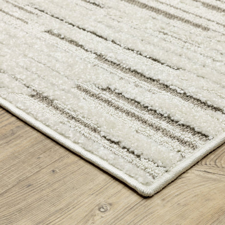 Oriental Weavers Sphinx Tangier Tan07 Ivory/ Brown Rug.