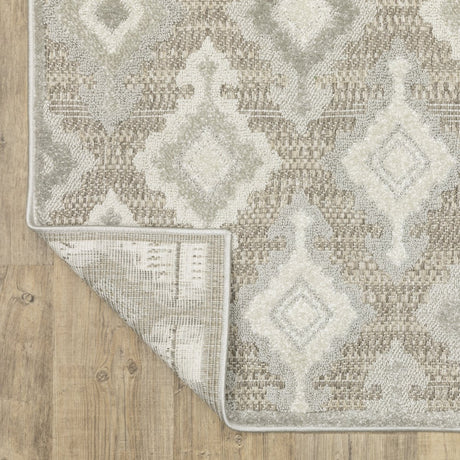 Oriental Weavers Sphinx Tangier Tan08 Beige/ Grey Rug.