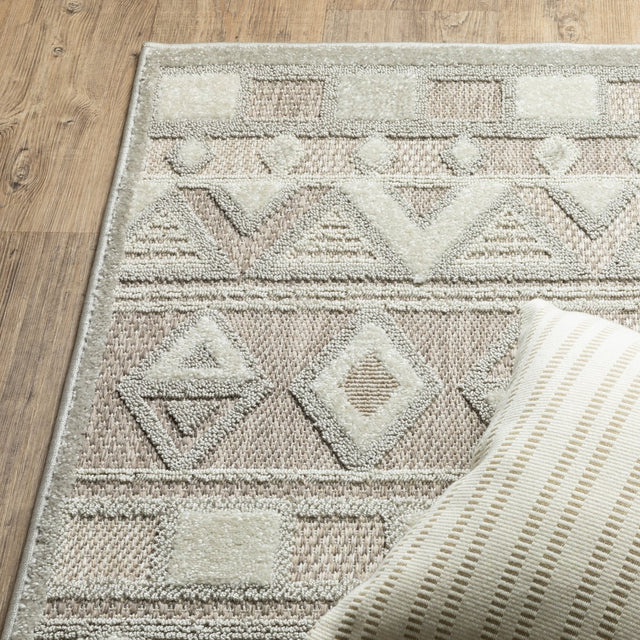 Oriental Weavers Sphinx Tangier Tan09 Beige/ Grey Rug.