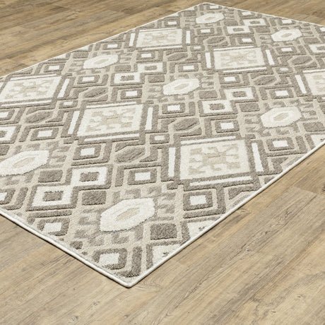 Oriental Weavers Sphinx Tangier Tan10 Brown/ Beige Rug.