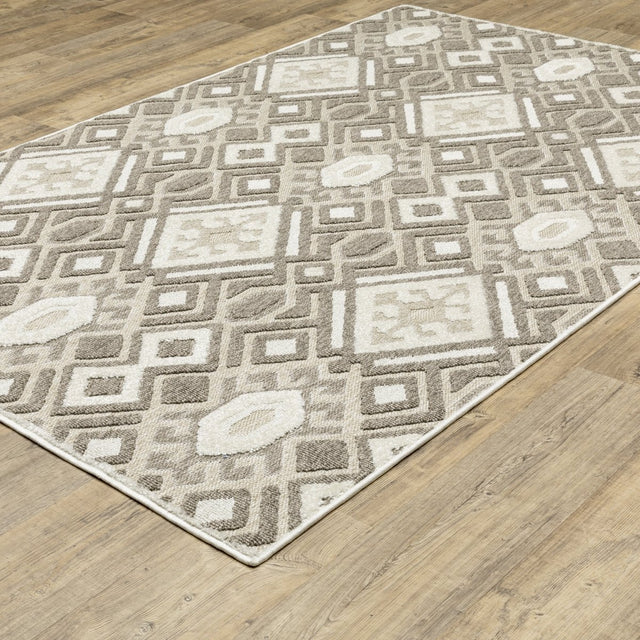 Oriental Weavers Sphinx Tangier Tan10 Brown/ Beige Rug.