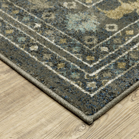 Oriental Weavers Sphinx Venice 095E8 Blue/ Gold Rug.