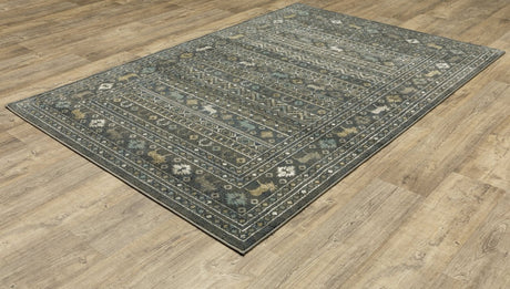 Oriental Weavers Sphinx Venice 095E8 Blue/ Gold Rug.