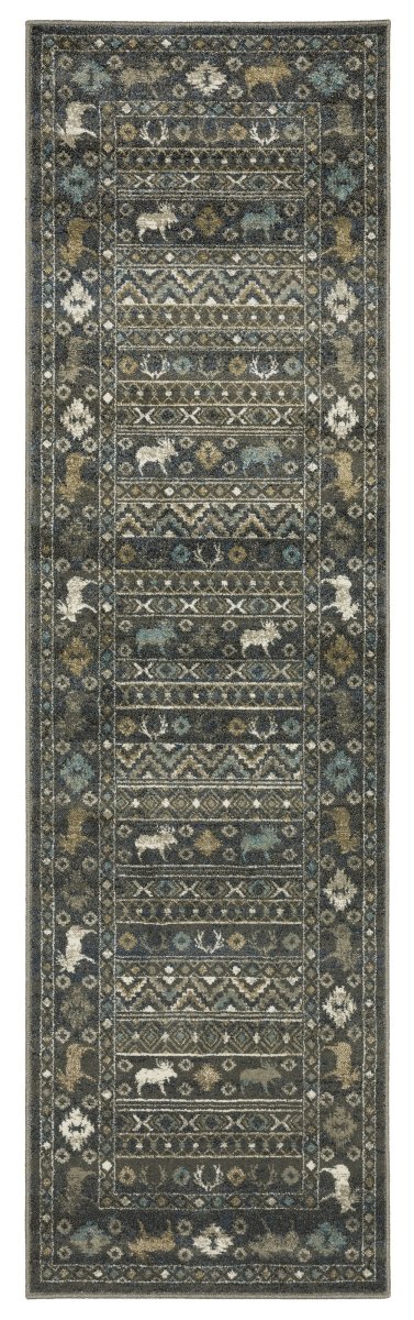 Oriental Weavers Sphinx Venice 095E8 Blue/ Gold Rug.