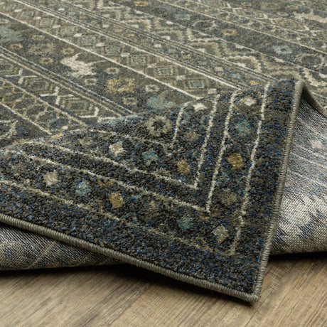 Oriental Weavers Sphinx Venice 095E8 Blue/ Gold Rug.