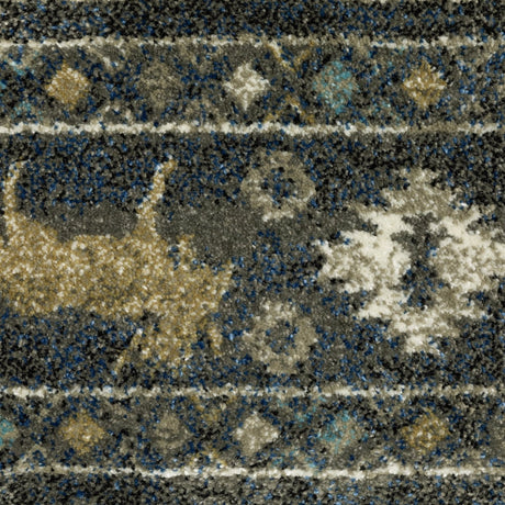 Oriental Weavers Sphinx Venice 095E8 Blue/ Gold Rug.