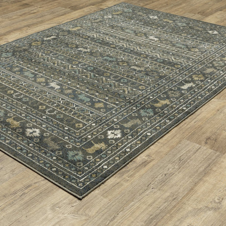 Oriental Weavers Sphinx Venice 095E8 Blue/ Gold Rug.