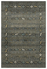 Oriental Weavers Sphinx Venice 095E8 Blue/ Gold Rug.