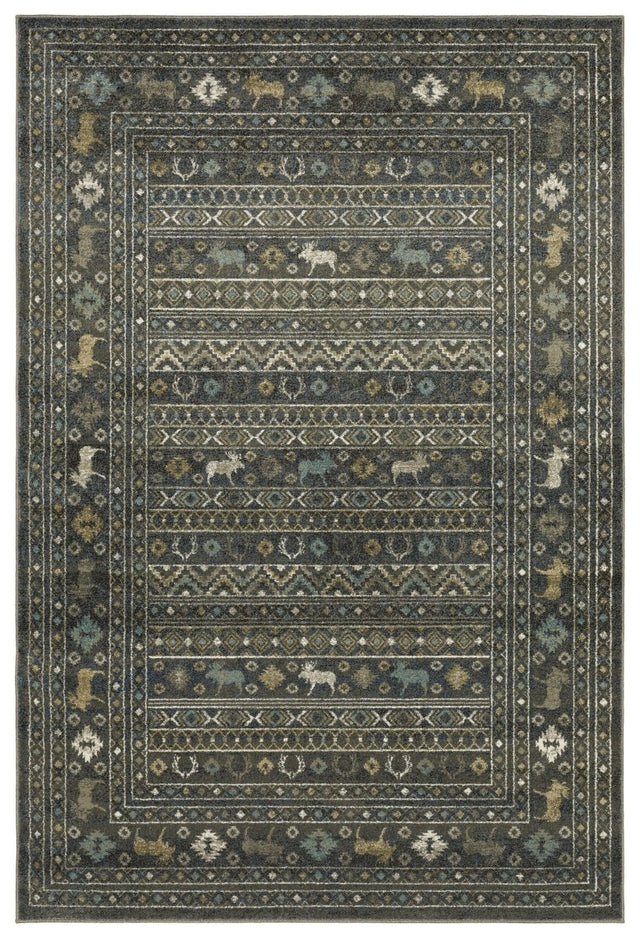 Oriental Weavers Sphinx Venice 095E8 Blue/ Gold Rug.