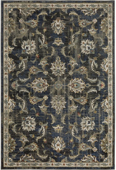 Oriental Weavers Sphinx Venice 4333B Charcoal/ Blue Rugs.