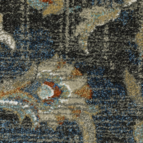 Oriental Weavers Sphinx Venice 4333B Charcoal/ Blue Rugs.