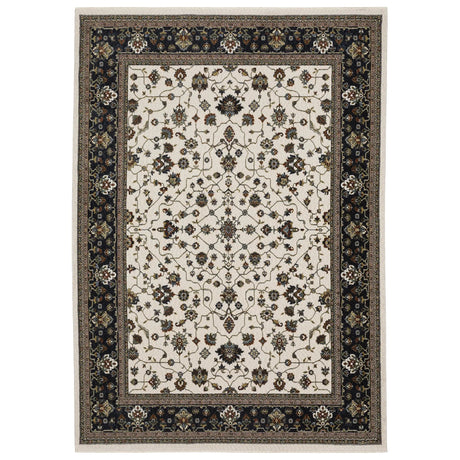 Oriental Weavers Sphinx Vivian VI02B Navy Rugs - main flat